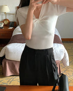 Twist Short Sleeves Knit