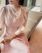 [ Pre-order ] Amelie Pearl Tweed Dress