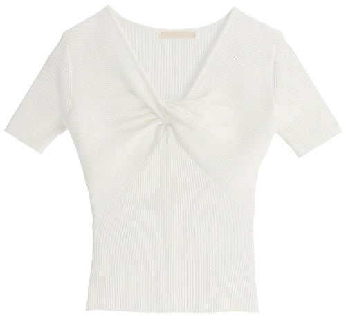 Twist Short Sleeves Knit