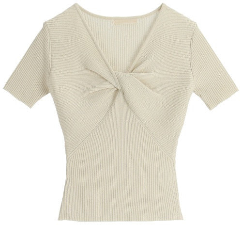 Twist Short Sleeves Knit