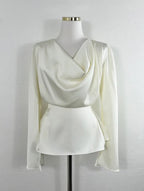Zoe Drape Blouse