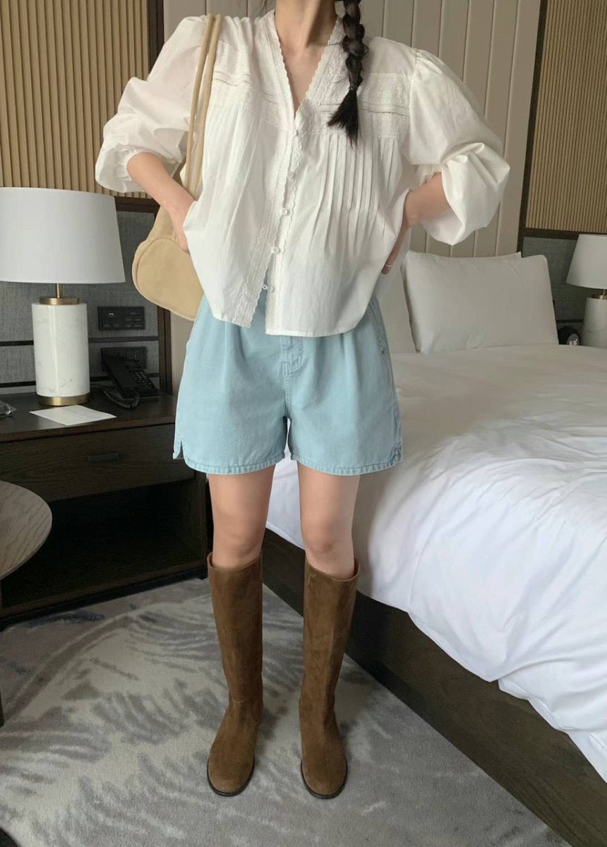 Margaux Lace Trim Blouse