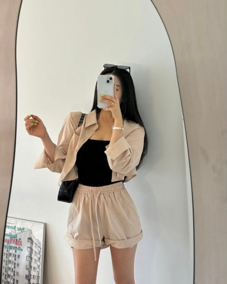 Simple Linen Two-Piece