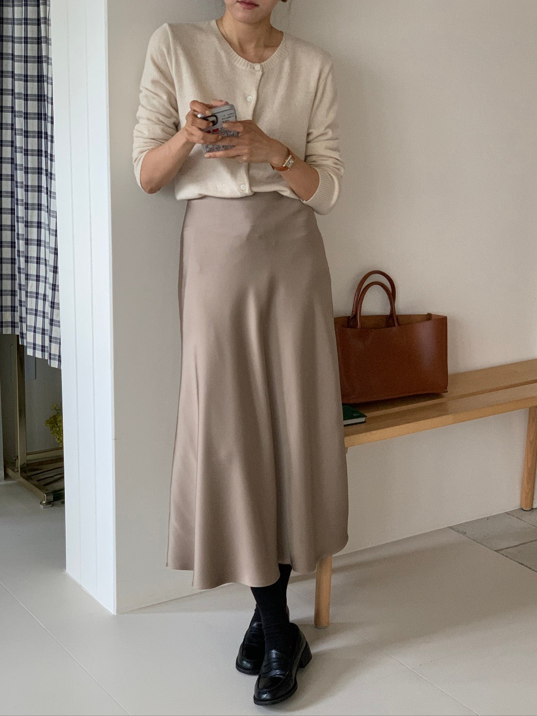 [S,M] Jian Satin Skirt