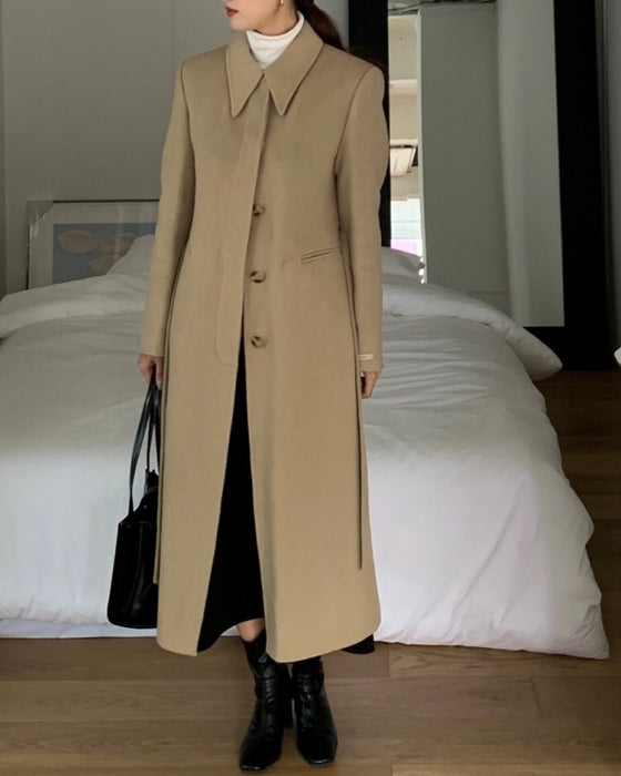 Vin Handmade 90% Wool Coat with Padded Vest