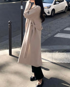 Double Button 100% Wool Coat