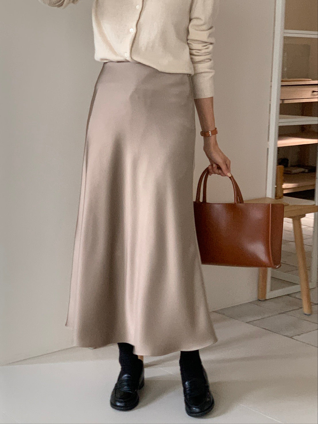 [S,M] Jian Satin Skirt