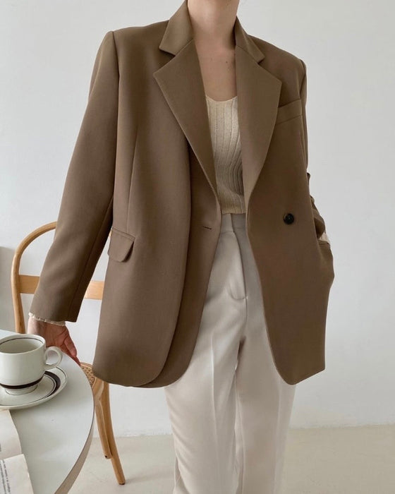 Double-layer One Button Jacket