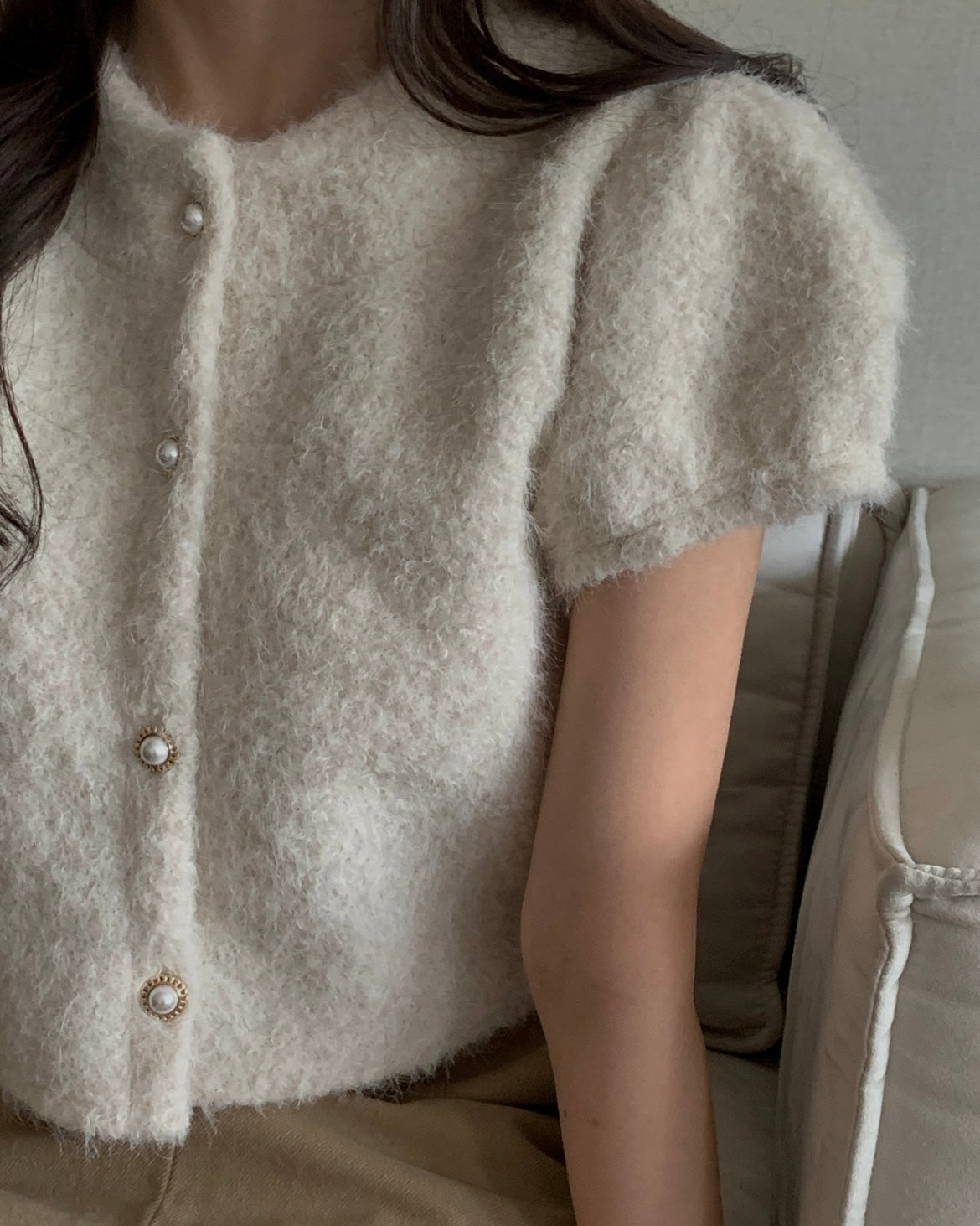 Snow Fur Blouse