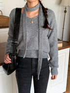 Boucle Tie Knit Set