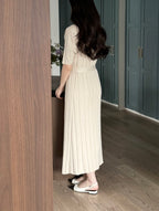 Laurent Pleats Dress