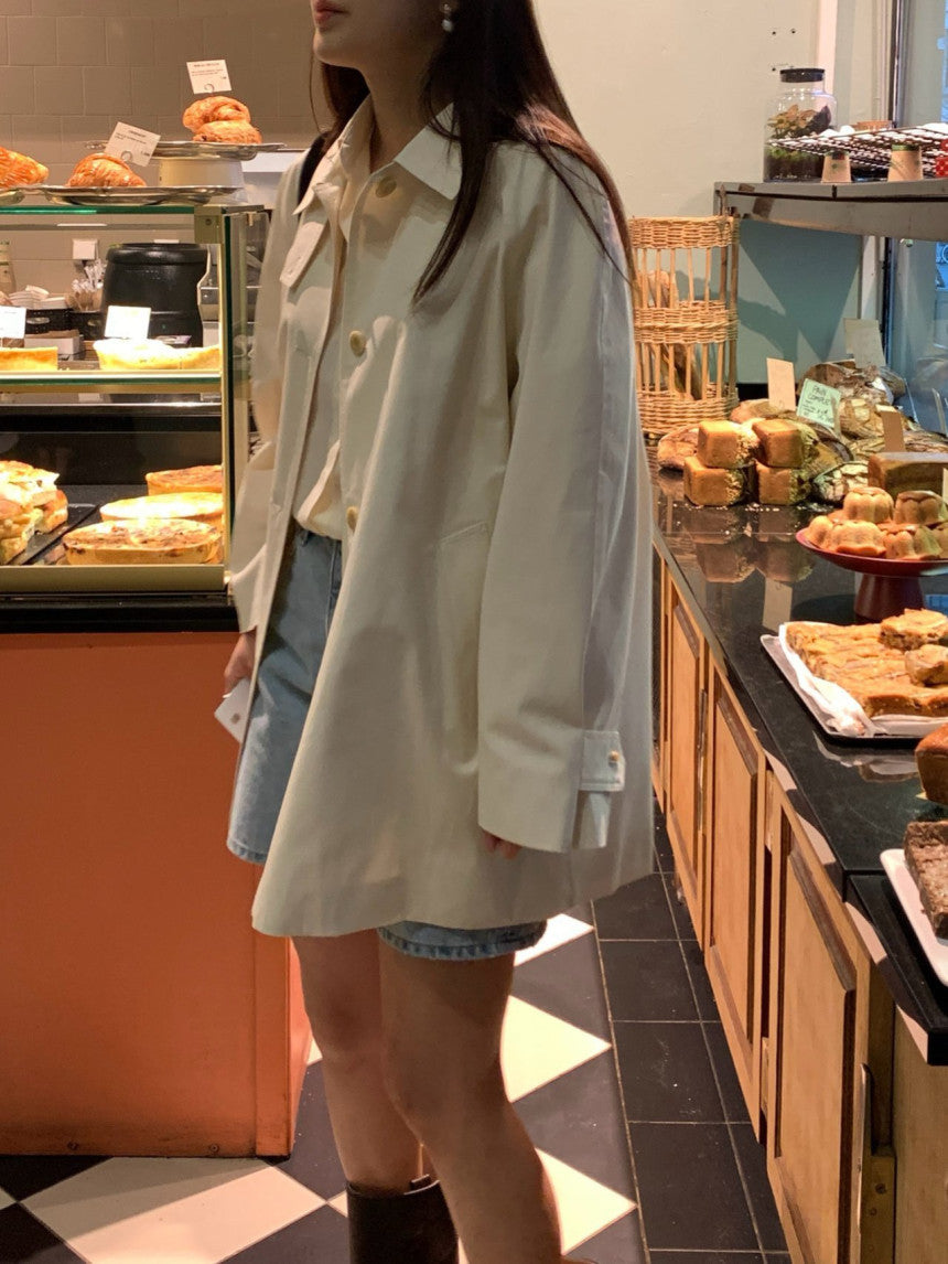 Premium Iena Half Trench Coat