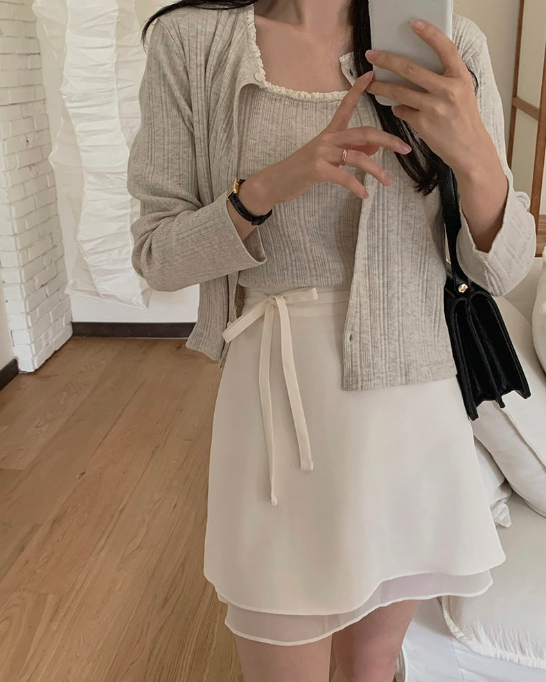 Torsion Cardigan Set