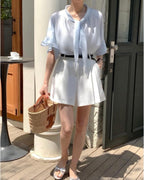 Pure Tie Blouse