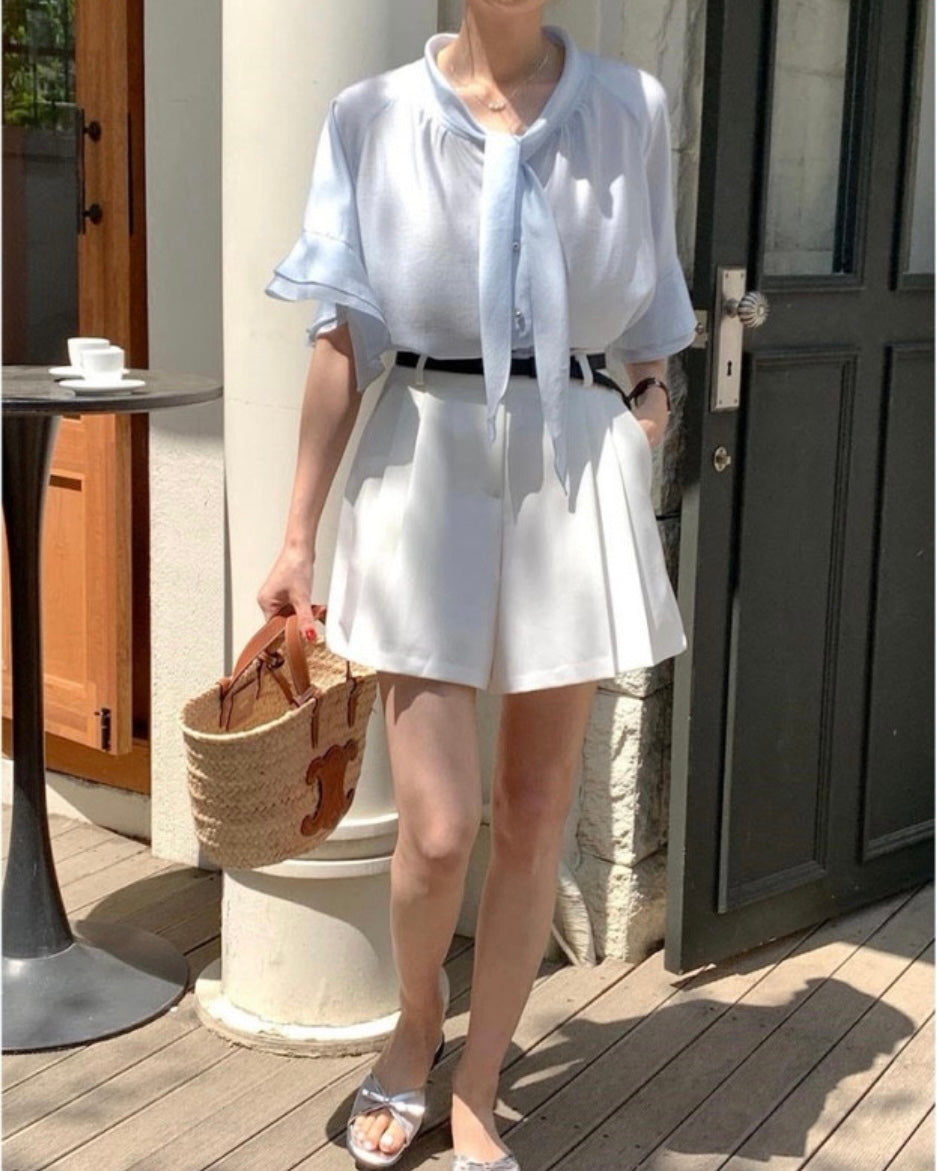 Pure Tie Blouse