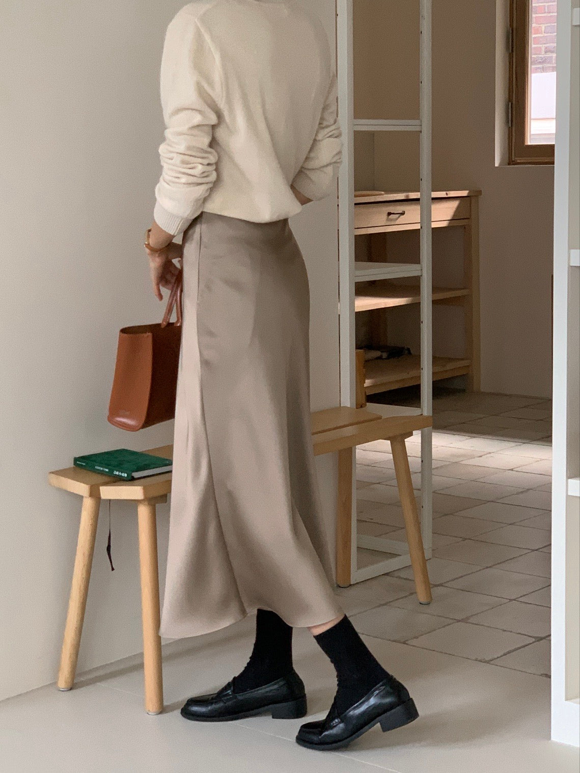 [S,M] Jian Satin Skirt