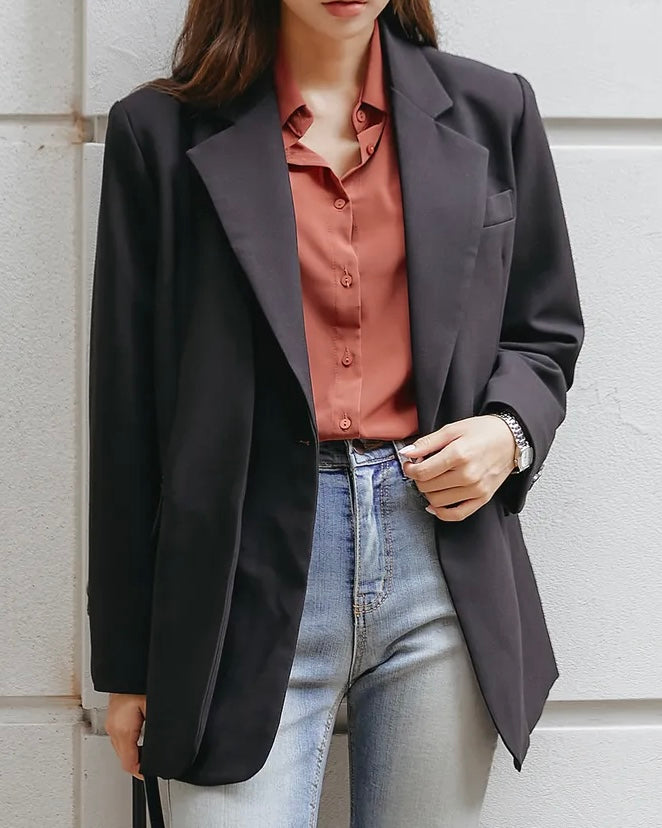 Double-layer One Button Jacket