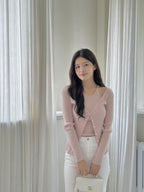 [ Pre-order ] Alisa Halter Sleeveless Cardigan Set