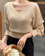 Balloon Sleeves Knit