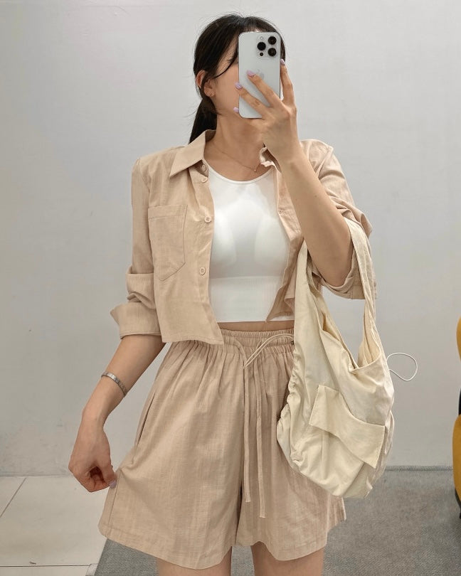Simple Linen Two-Piece