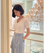 Twist Short Sleeves Knit