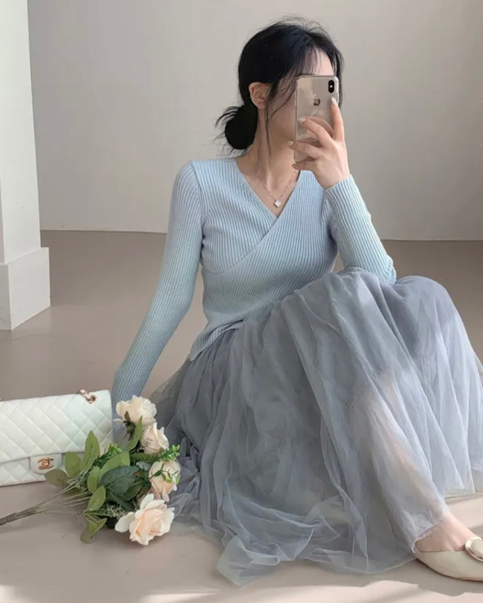 Reverie Wrap Knit Top