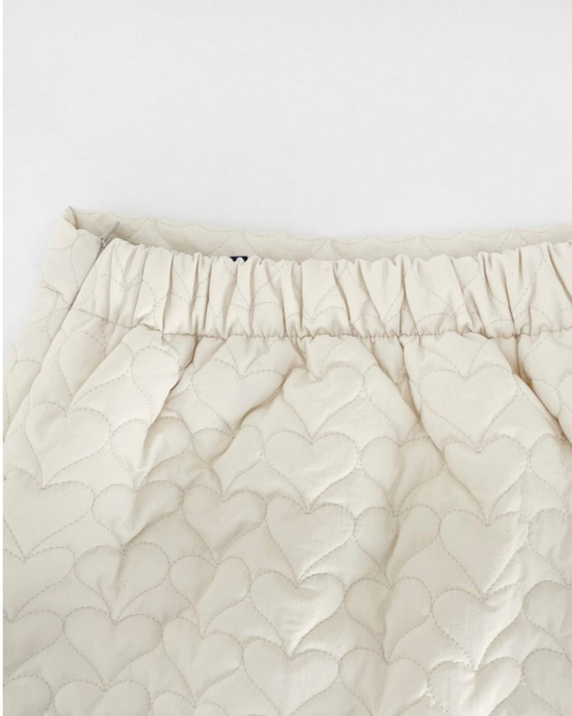 Heart Quilted Baning Skirt