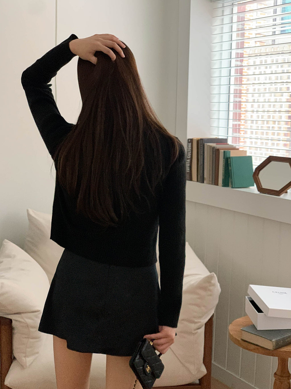 Cashmere Wool Ribbon Cardigan