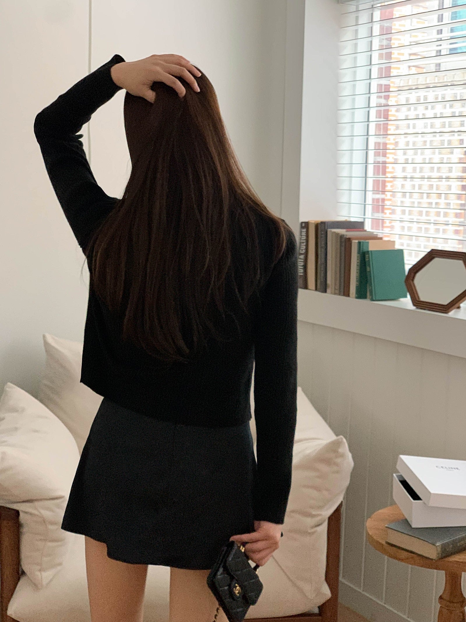 Cashmere Wool Ribbon Cardigan