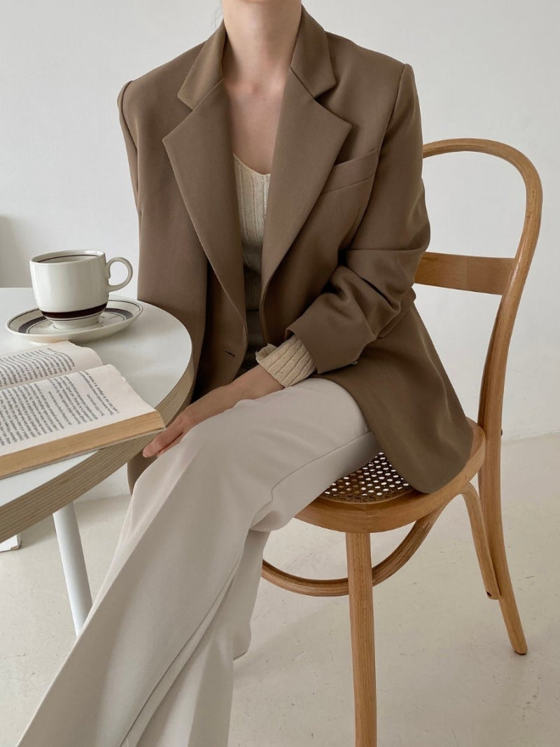Double-layer One Button Jacket