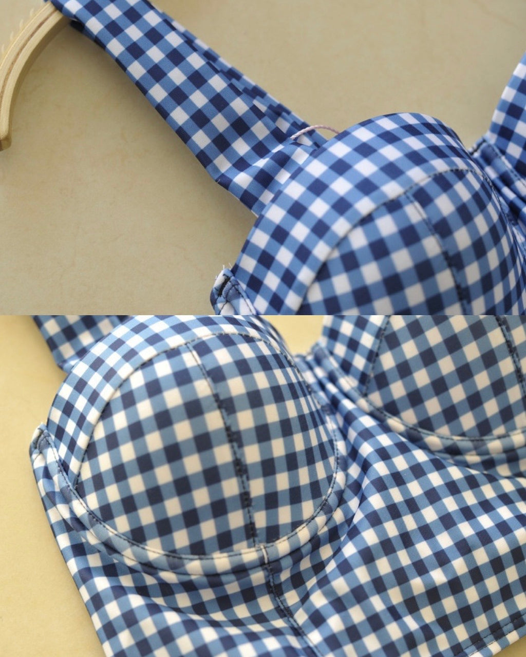 Check Back Ribbon Bikini