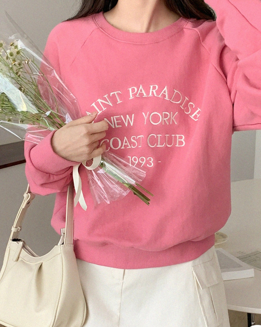 Saint Embroidery Sweatshirt