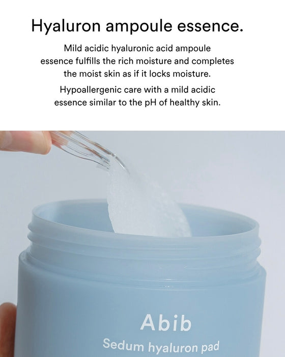 [ Abib ] Sedum Hyaluron Pad Hydrating Touch 75+10 Pads