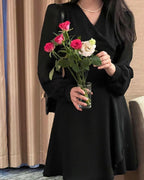 [ Pre-order ] Chiffon Sleeve Wrap Dress