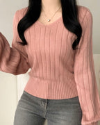 Balloon Sleeves Knit