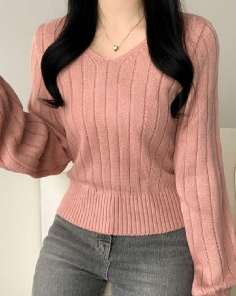 Balloon Sleeves Knit