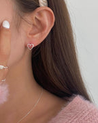 Heart Silver Earrings