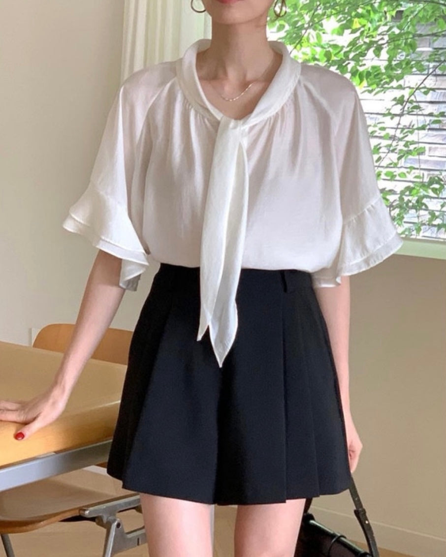 Pure Tie Blouse