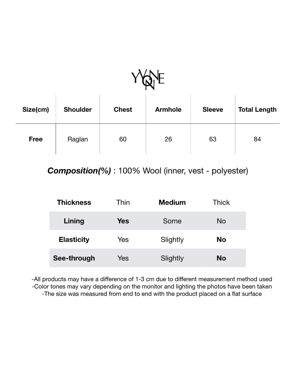 Premium Clair Wool Coat with Inner Padded Vest