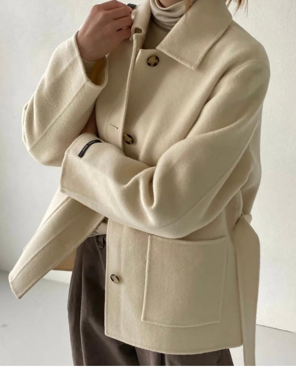 [ Pre-order ] Panna Half Wool Coat