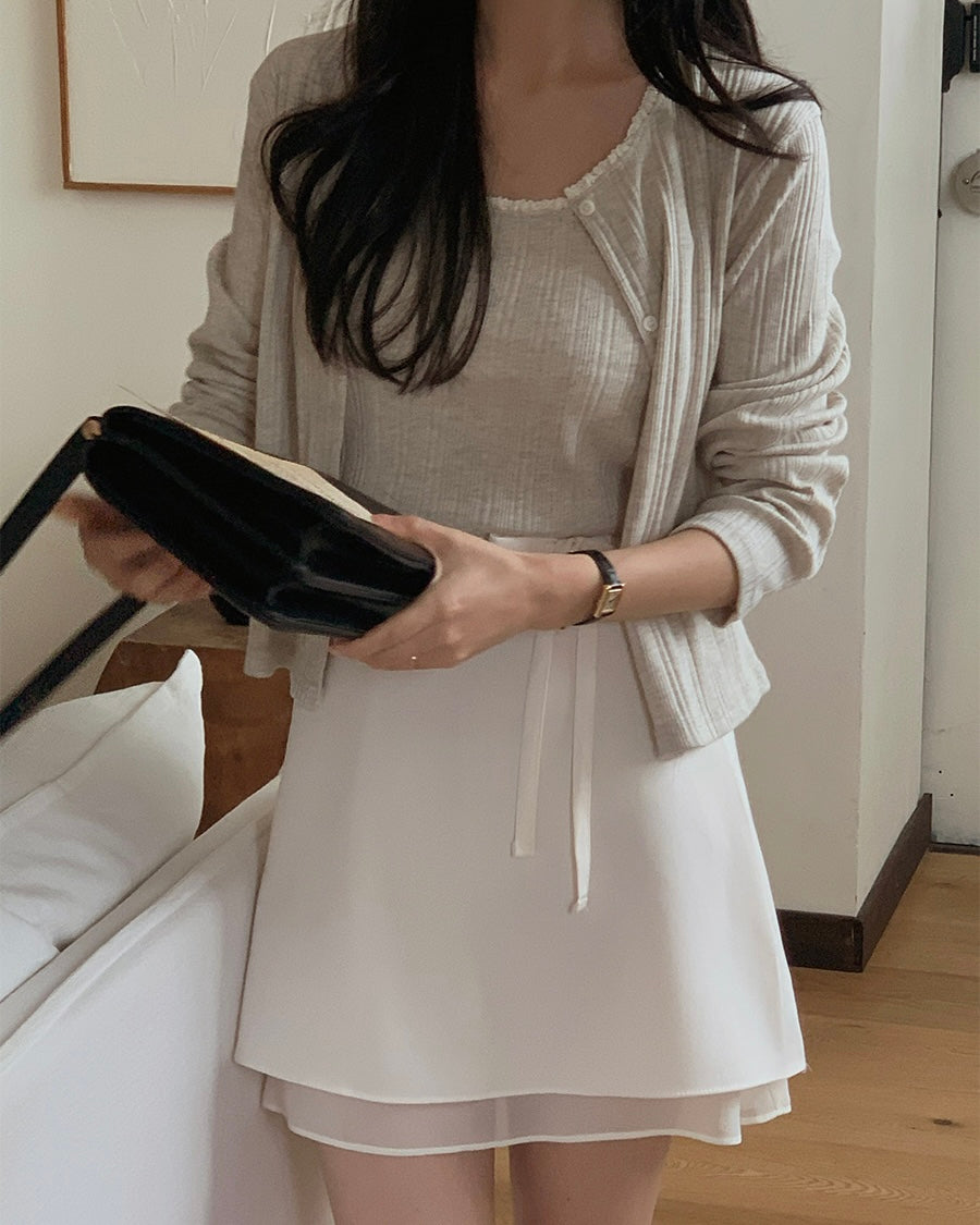 Torsion Cardigan Set