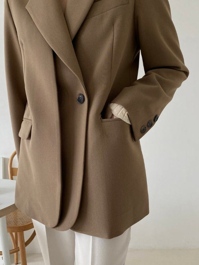 Double-layer One Button Jacket