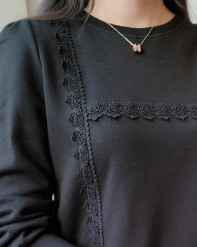 Elodie Lace Sweatshirt