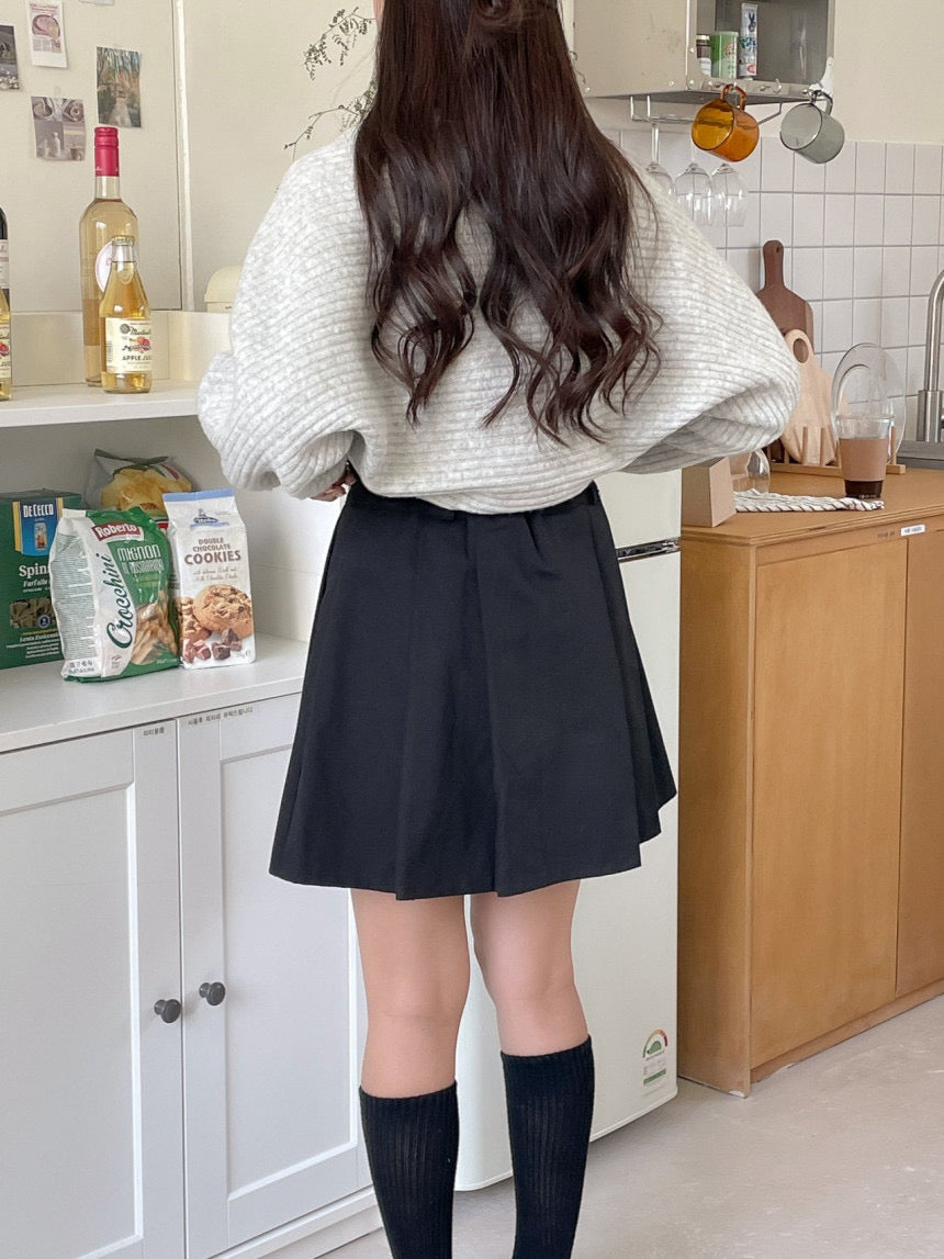 Button Bolero Cardigan Set