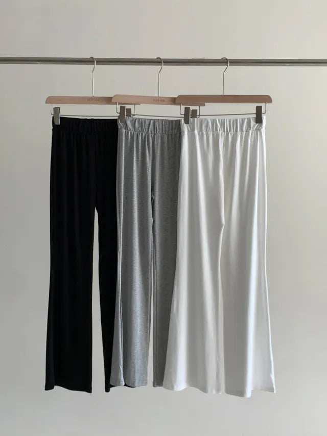 Modal Banding Flared Pants