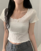 [ Sale Excluded ] Yoru Back Ribobn Top