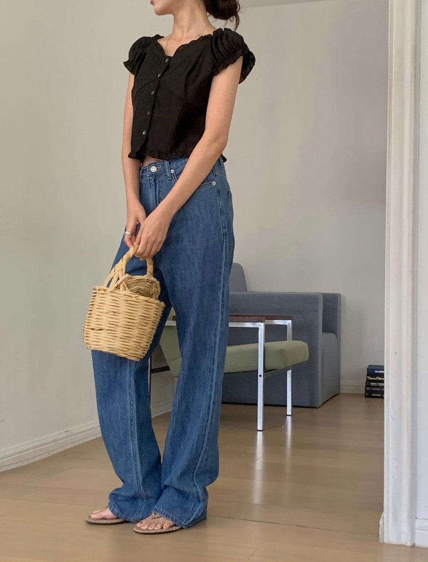 [ S,M ] Summer Straight Jeans