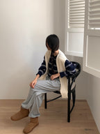 Pipi Striped Knit & Shawl Set