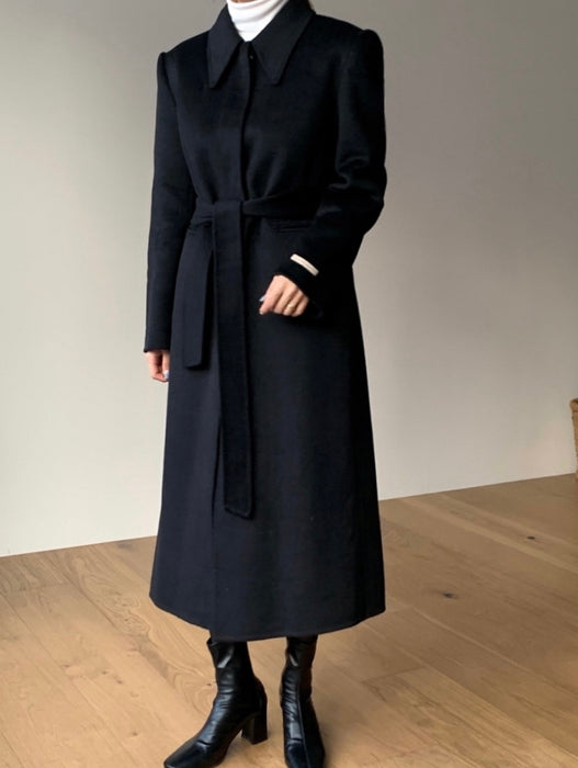 Vin Handmade 90% Wool Coat with Padded Vest