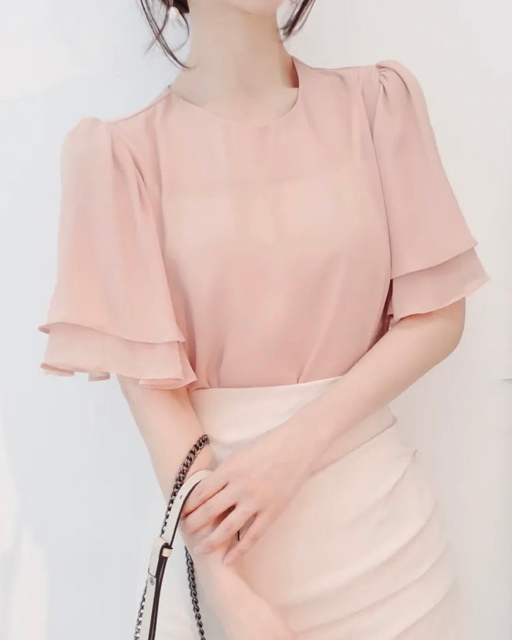 Wave Frill Blouse